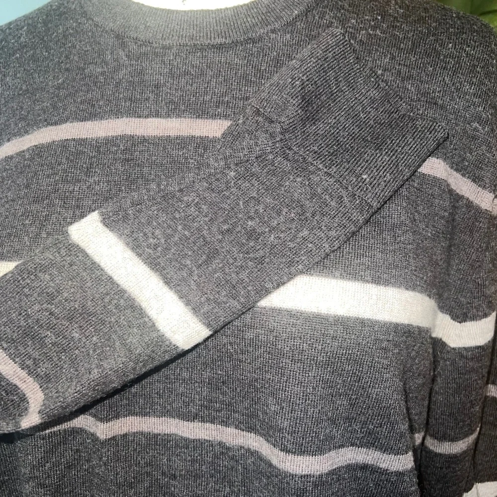 Banana Republic Men's Merino Wool Striped‎ Crewneck Sweater Size L